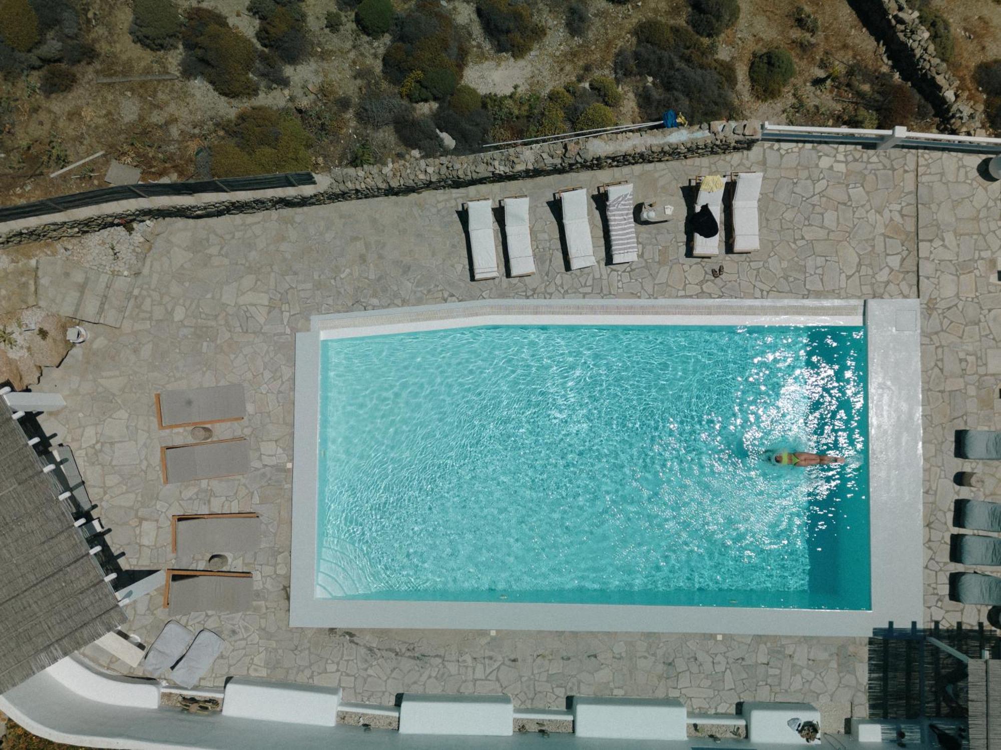 Mykonos Supreme Comfort Suites & Villas Kalafatis Bagian luar foto